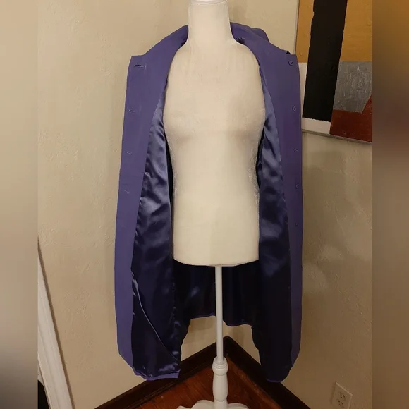 ST. JOHN Leather Coat